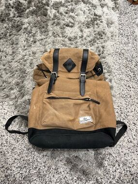 Dockers Canvas Backpack Travel Casual Hiking Camping Bag